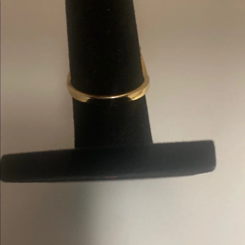 Elegant gold and Red  accents Ring